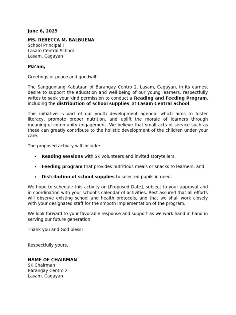 SK Letter To Lcs | PDF