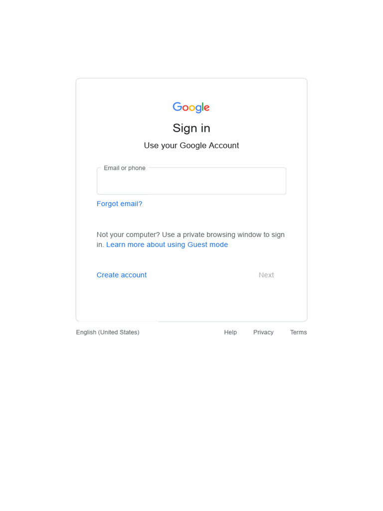 Sign In: Use Your Google Account | PDF
