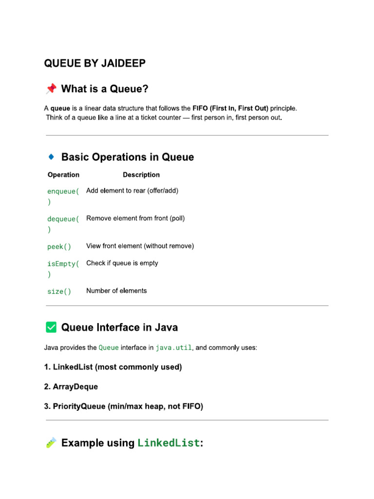 Queue | PDF