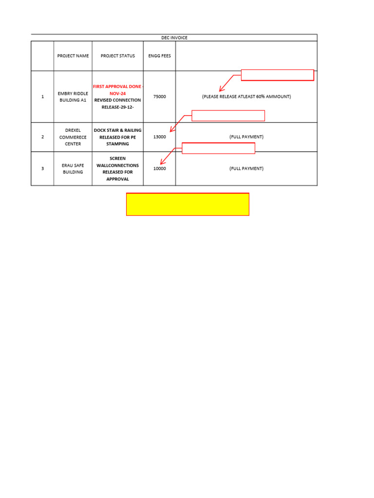 December Invoice | PDF