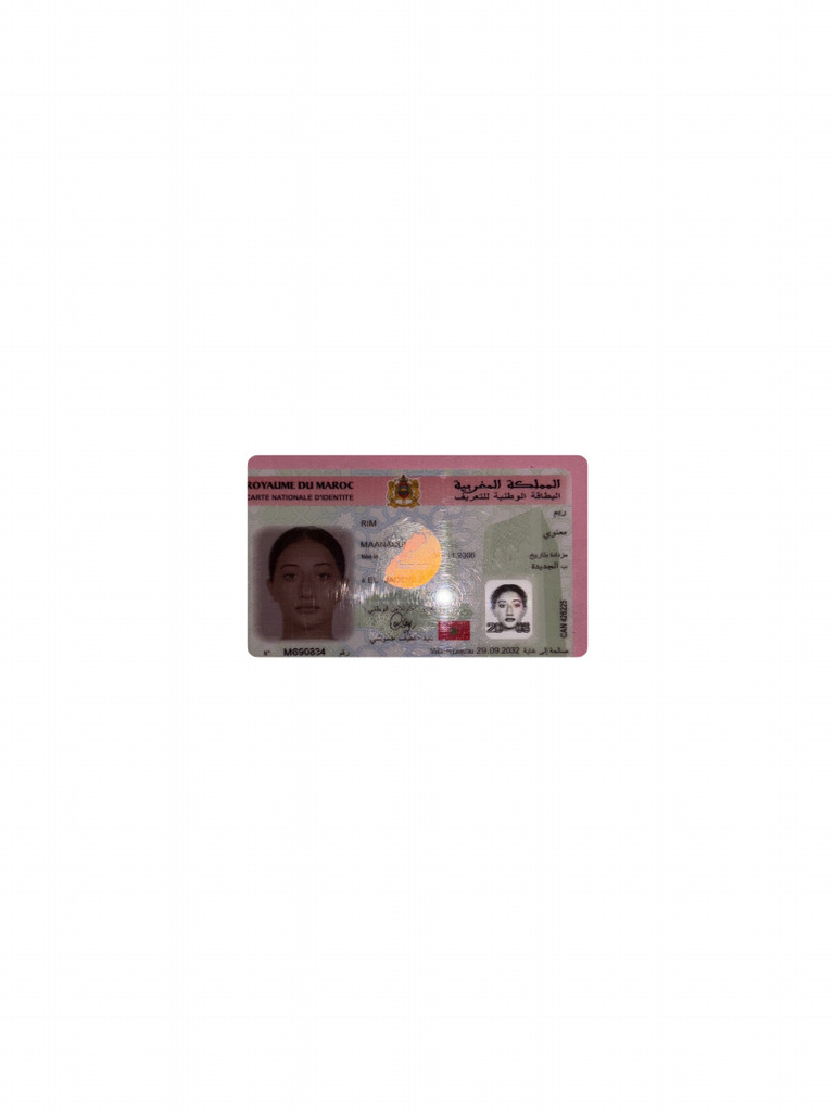 Carte D'identité - Maroc | PDF