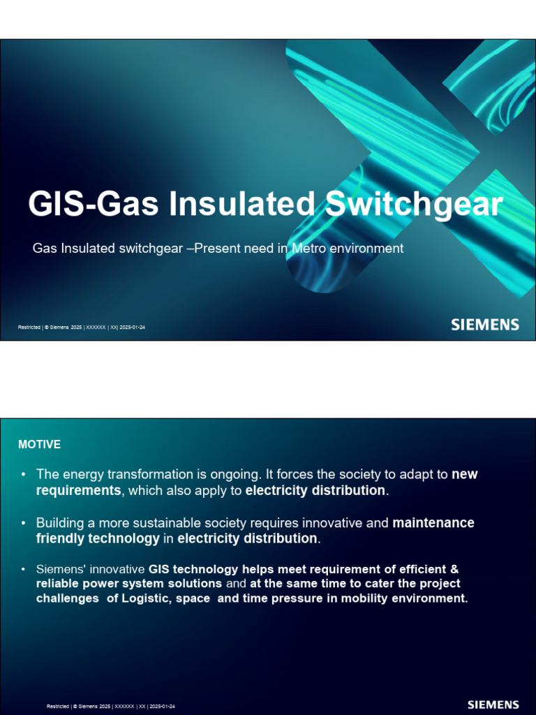 Gas Insulated Switchgear for Metro Systems | PDF | Electricity ...