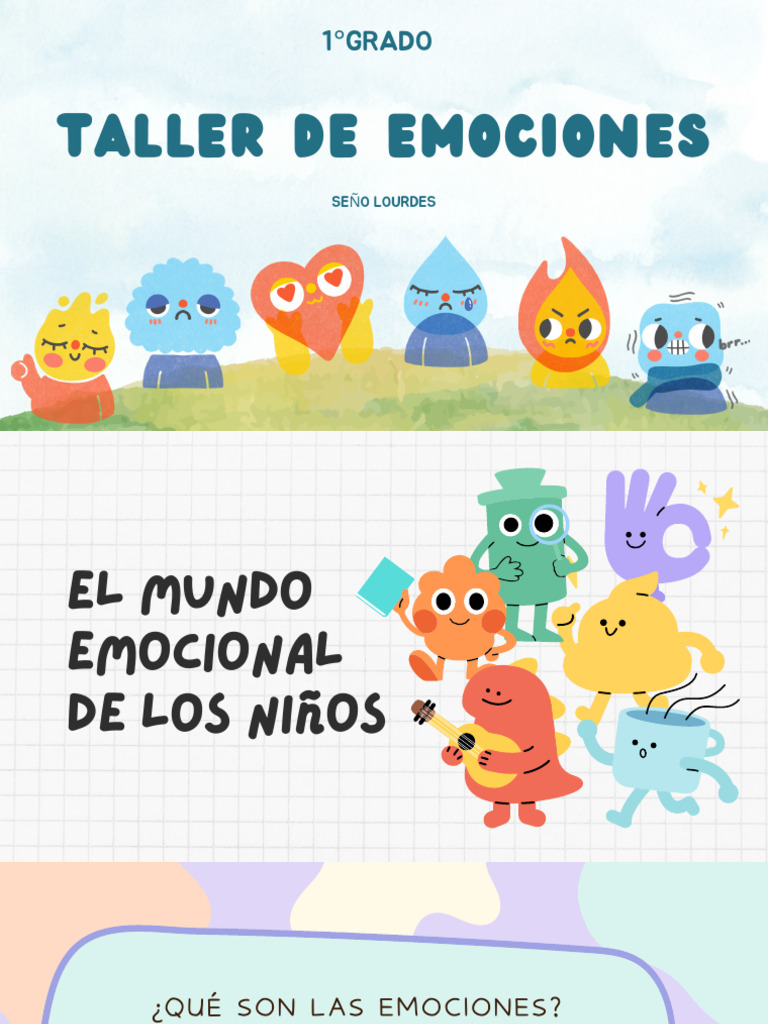 Taller de Emociones para Niños | PDF | Las emociones | Conceptos ...