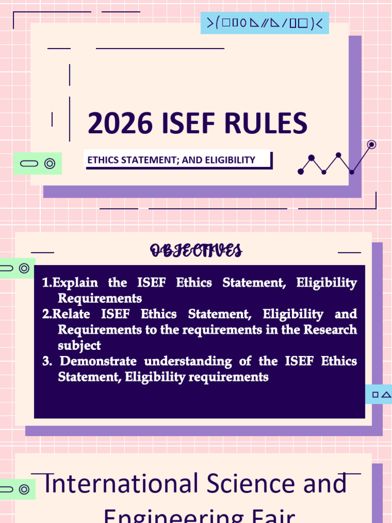 2026 ISEF Rules and Ethics Overview | PDF | Institutional Review Board ...