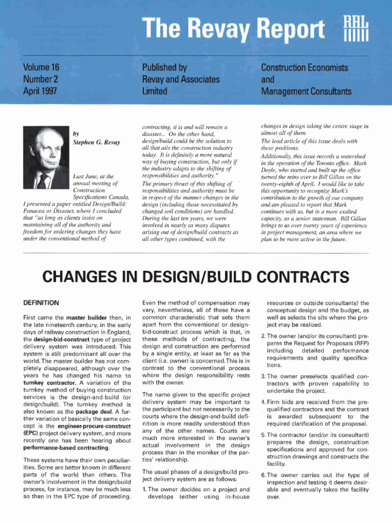 Design/Build Contract Challenges | PDF | Business