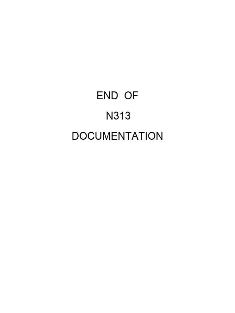 N313 End of | PDF
