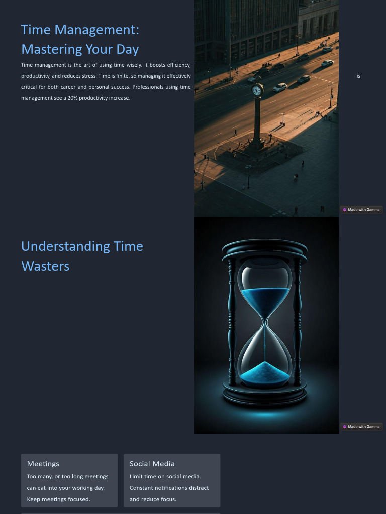 Time Management - Mastering Your Day | PDF | Time Management ...