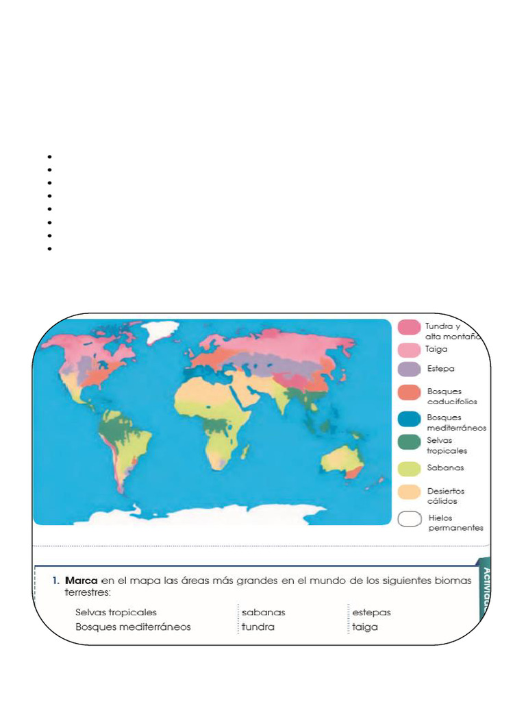 Biomas del Mundo: Características y Ubicación | PDF | Selva | Zona tropical