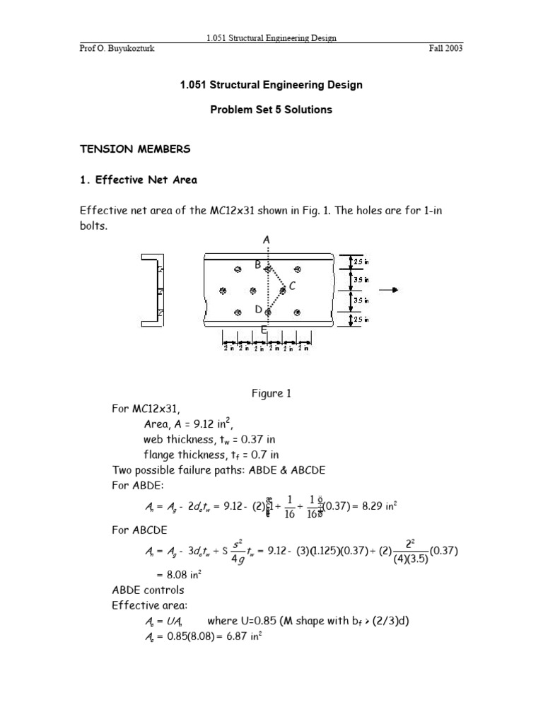 Probset 5sol | PDF | Mechanical Engineering | Materials