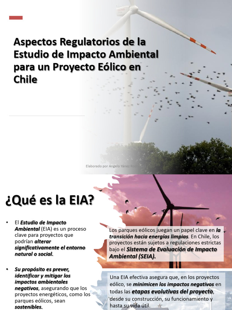 EIA en Proyectos Eólicos en Chile | PDF | Evaluación de impacto ...