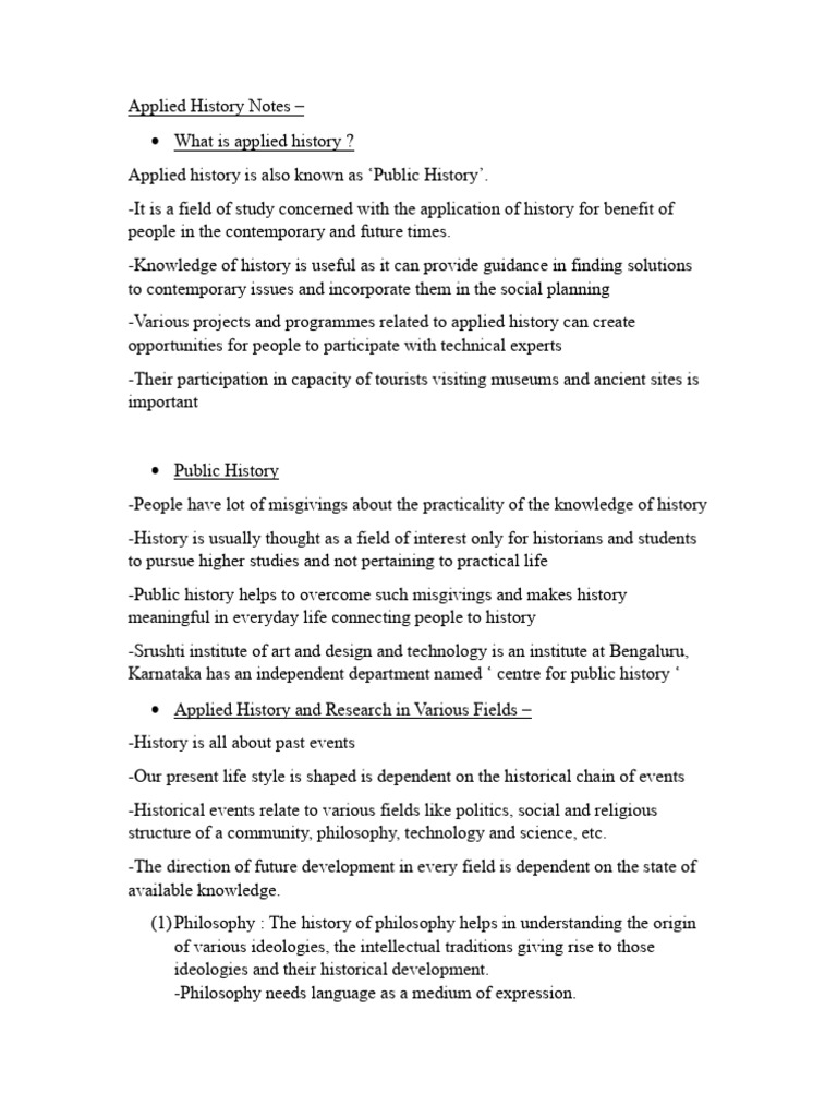 Understanding Applied History for Class 10 | PDF | Cultural Heritage ...