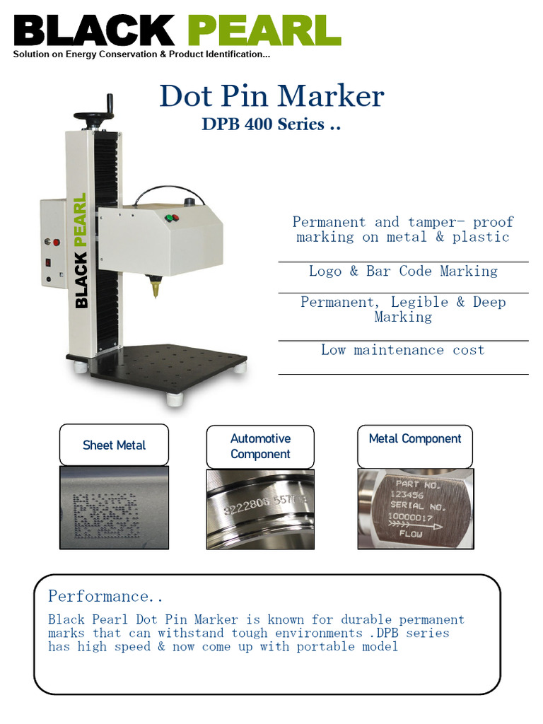 Black Pearl Dot Pin Marker Solutions | PDF