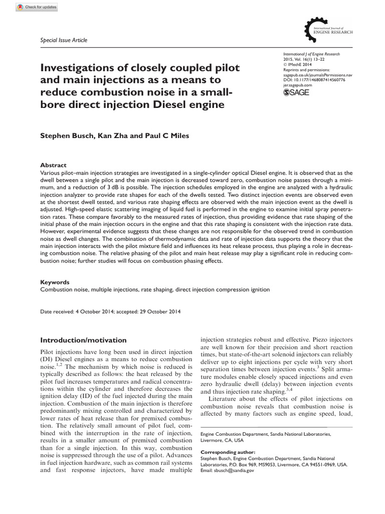 Busch Et Al 2014 Investigations of Closely Coupled Pilot and Main ...