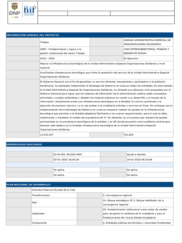 Plataforma de Inversión Pública: PIIP | PDF | Sistema de informacion ...