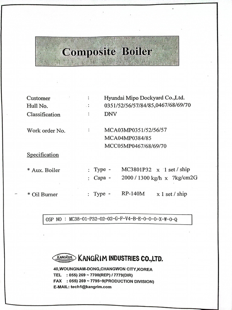 Composite Boiler Details | PDF