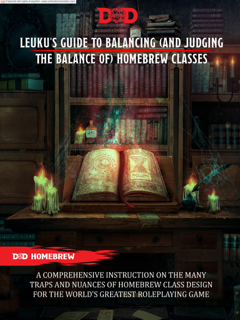 Guide TomBalancing Homebrew Classes | PDF