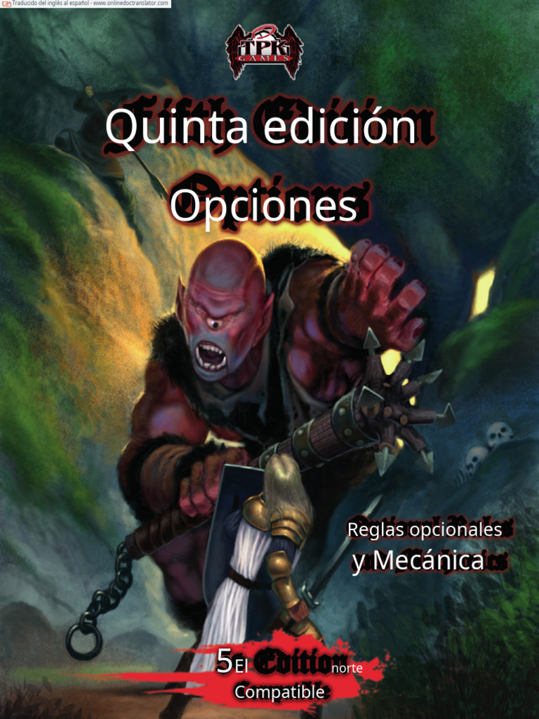 PJ - Fifth Edition Options | PDF | Handedness | Duendes