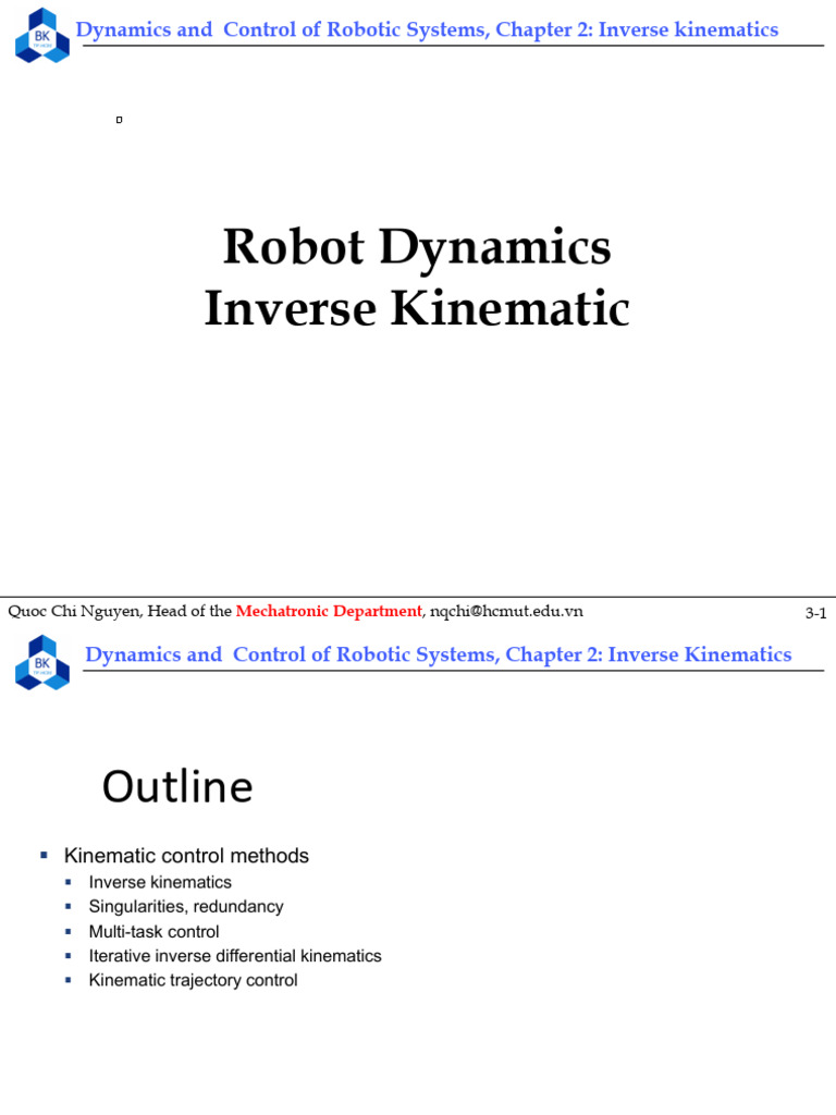 Robot Dynamics Inverse Kinematic | PDF | Kinematics | Geometry