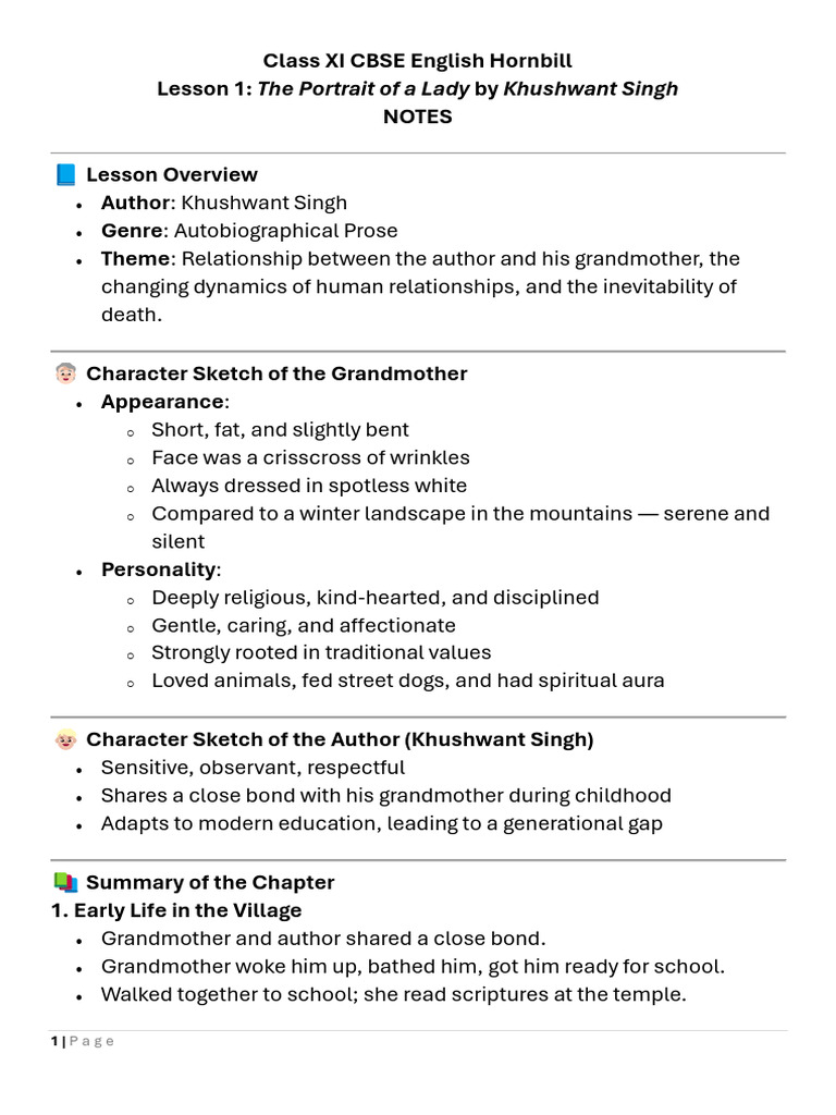 Key Notes on 
