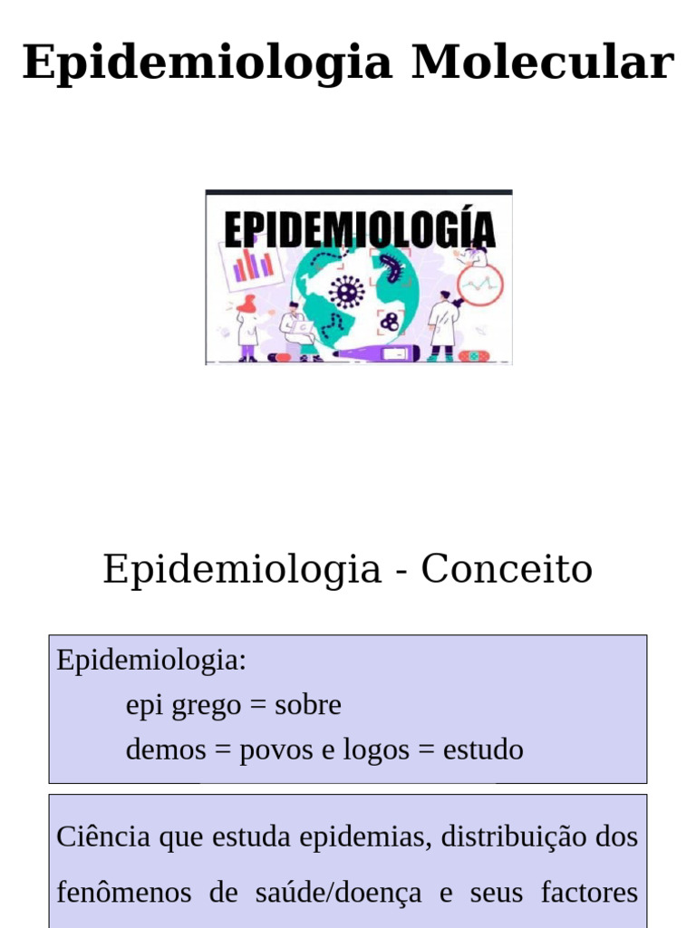 Epidemiologia Molecular e Marcadores Genéticos | PDF