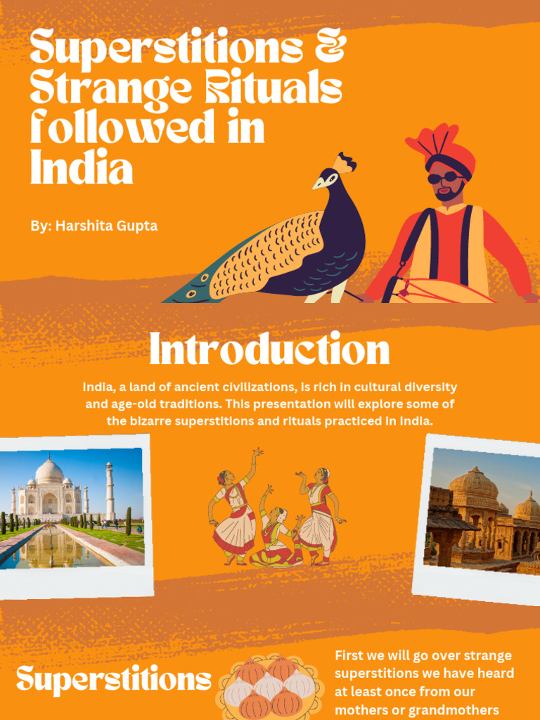Orange Illustration Incredible India Presentation | PDF