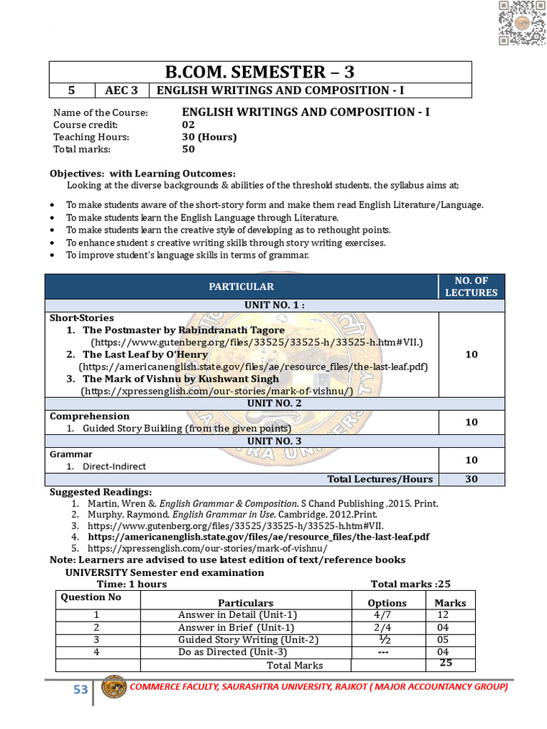 English Writings & Composition I | PDF | Interpersonal Relationships ...