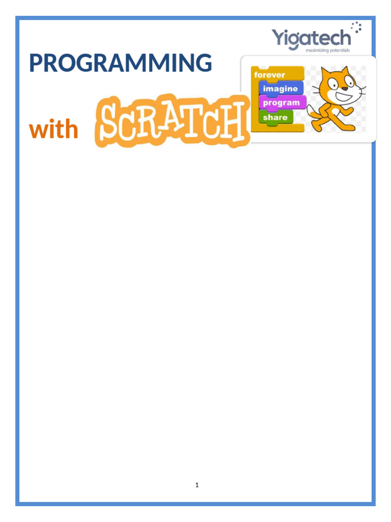 Introduction to Scratch Programming | PDF | Scratch (Programming ...