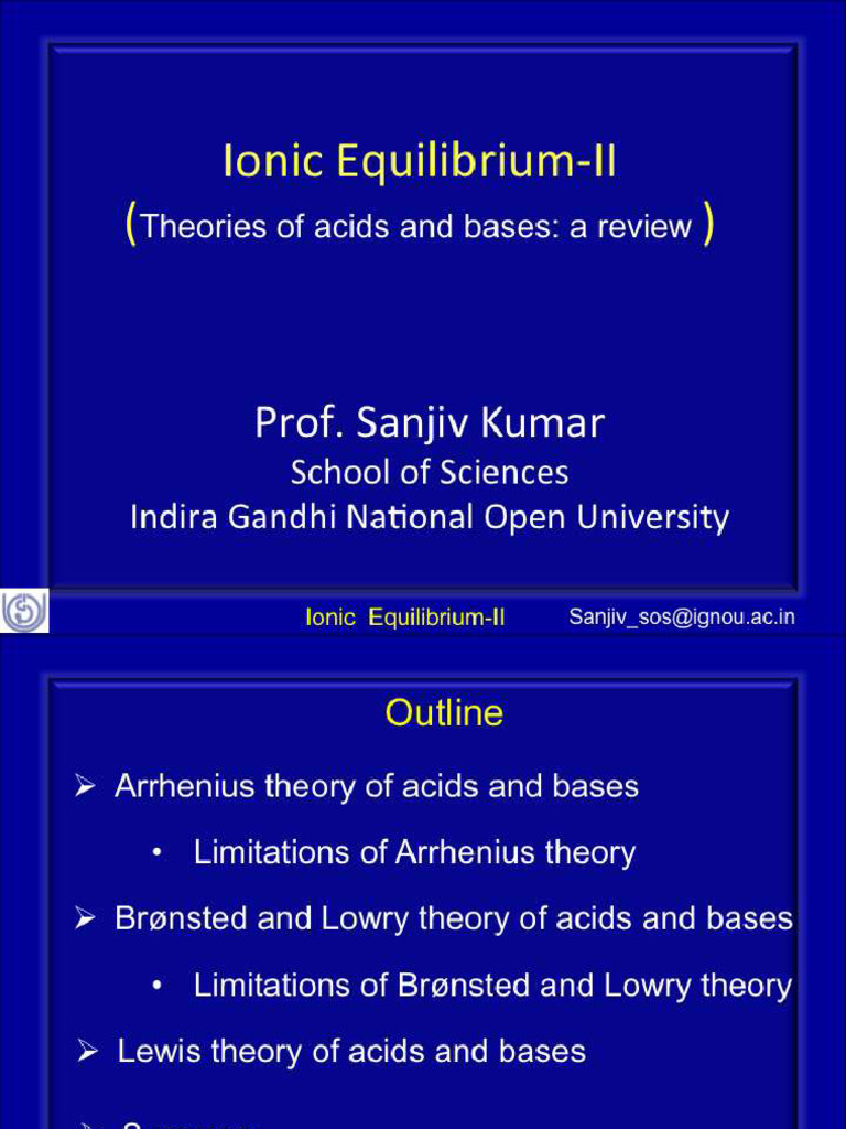 Ionic Equilibrium II | PDF
