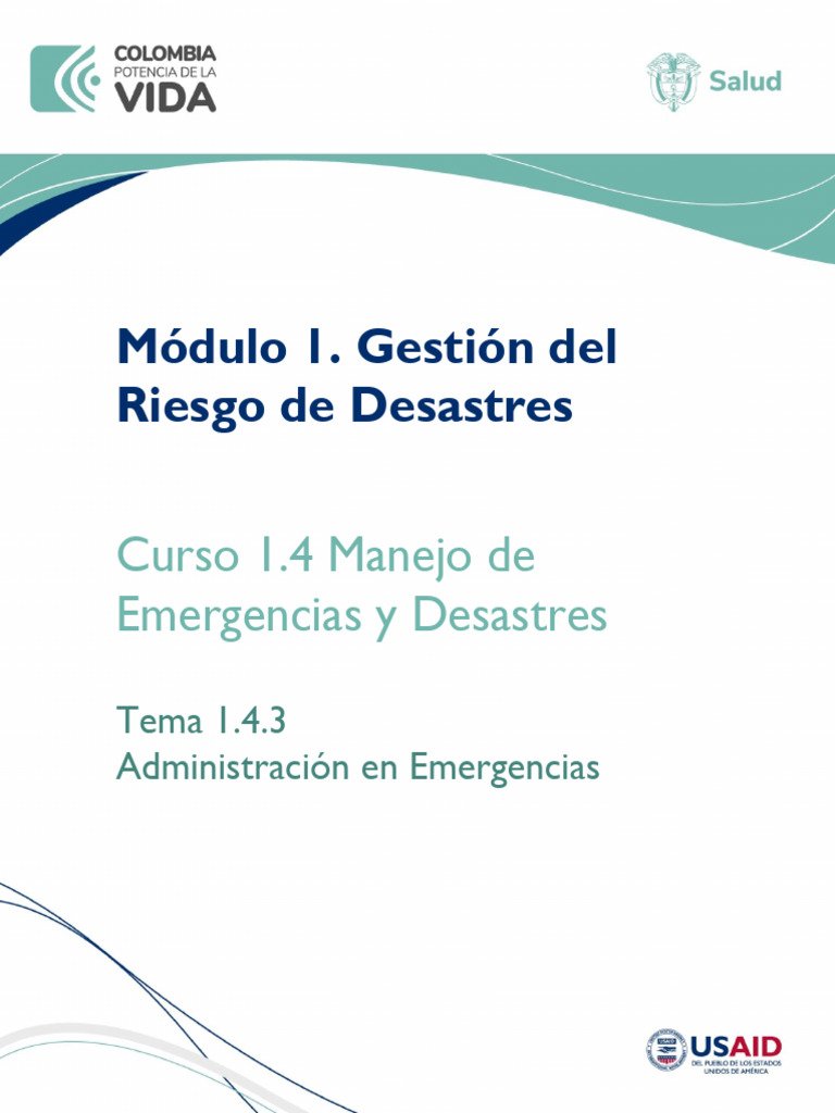 Administración de Emergencias y Desastres | PDF | Evaluación ...