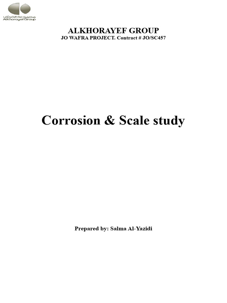 Corrosion & Scale Analysis Report | PDF | Corrosion | Stainless Steel
