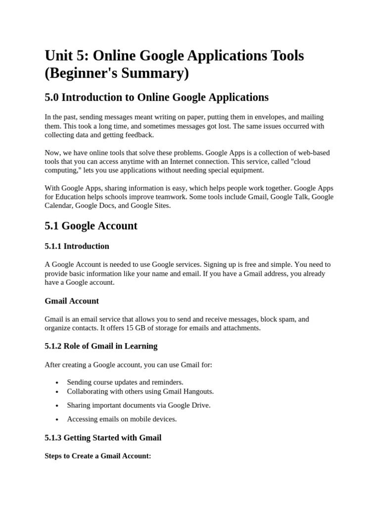 Beginner's Guide to Google Apps | PDF | Gmail | Alphabet Inc.