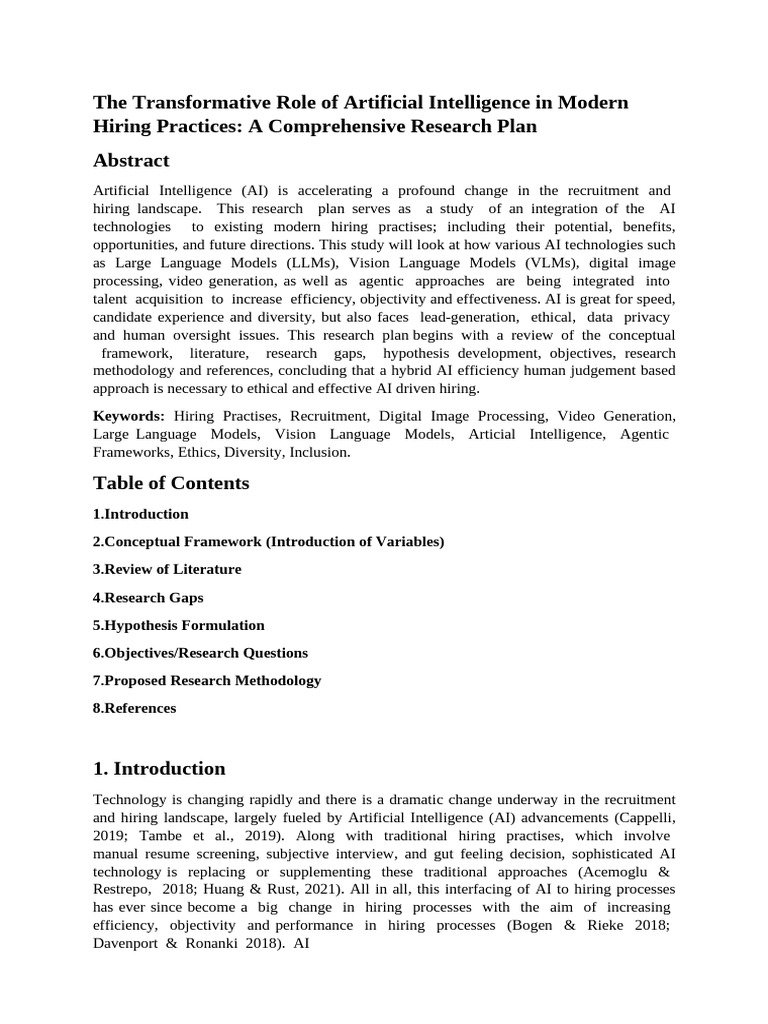 AI in Hiring: Benefits and Challenges | PDF | Recruitment | Artificial ...