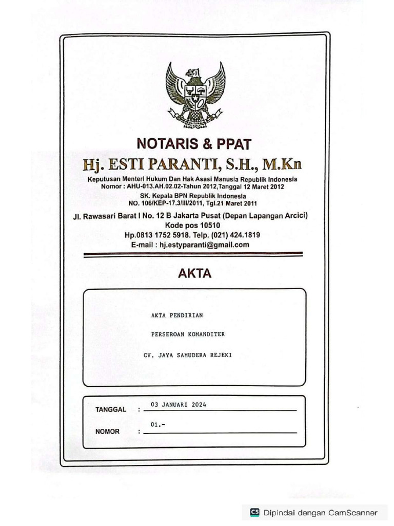 Profil CV Jaya Samudera Rejeki - Page-0001 | PDF