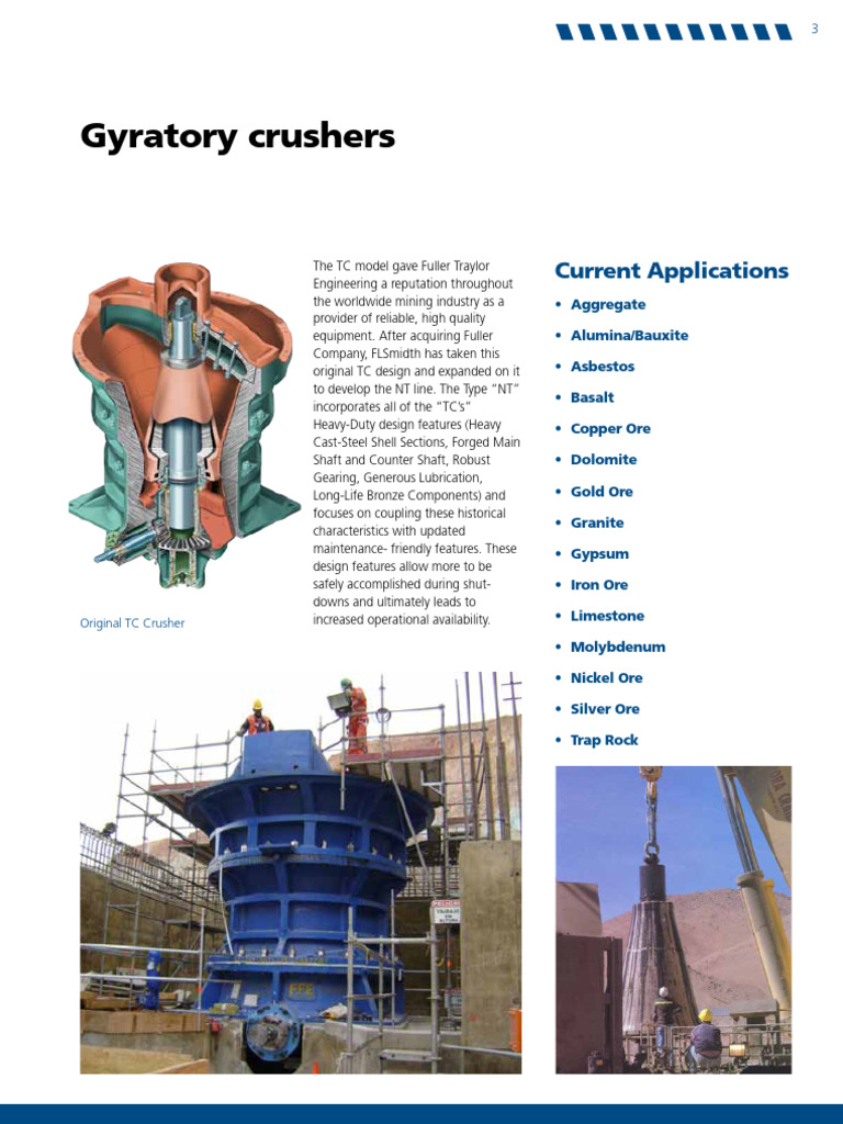 FLSMIDT Gyratory Crusher Broshure Document3 | PDF