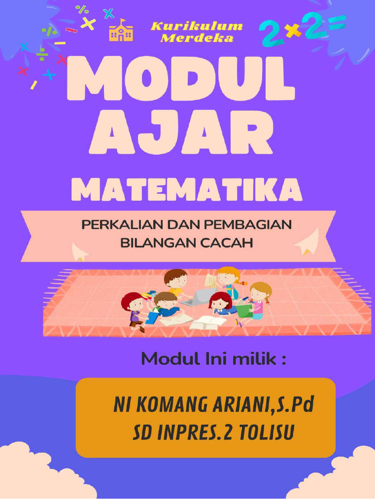 Modul Ajar Matematika Kelas 4 SD | PDF