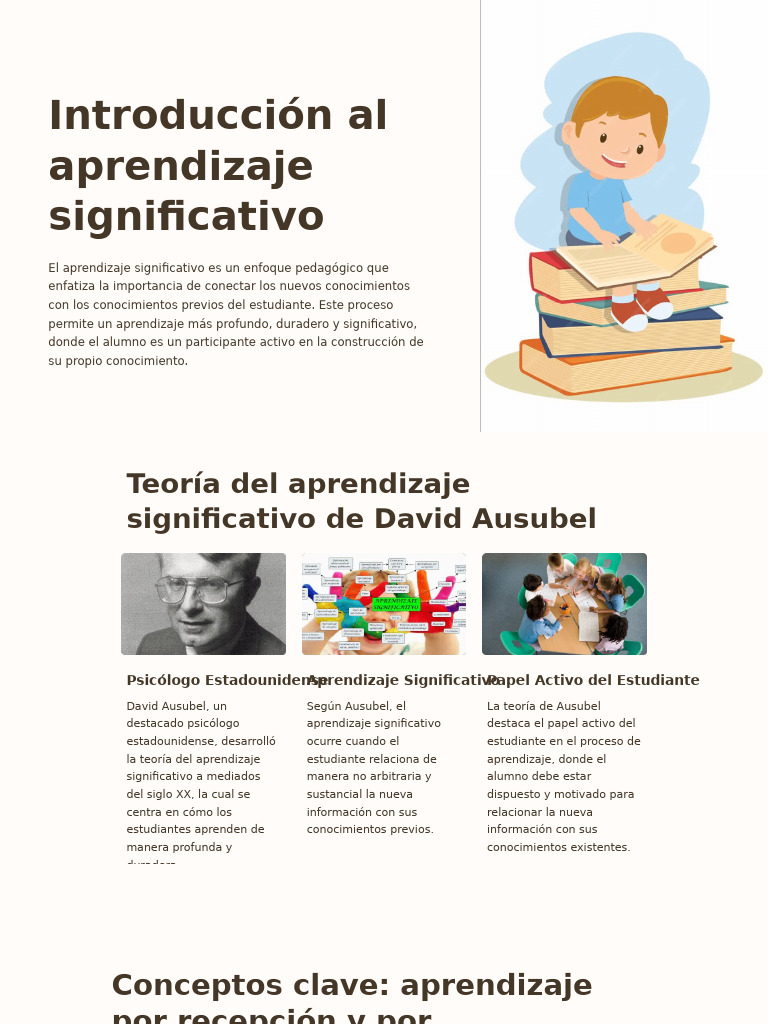 Bases Teóricas Del Aprendizaje Significativo | PDF | Aprendizaje ...