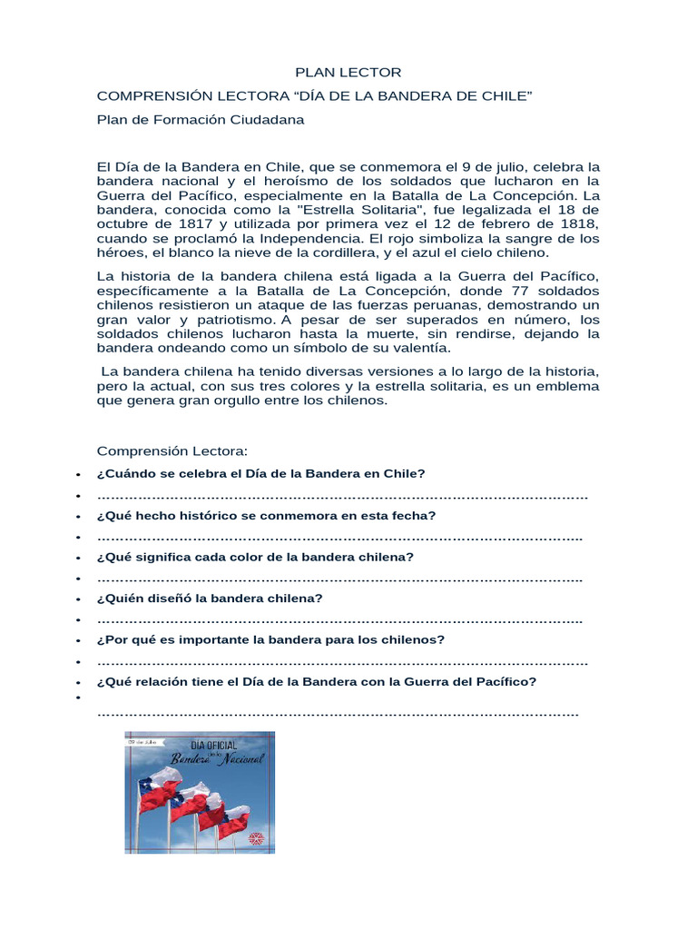 PLAN LECTOR Dia de La Bandera | PDF