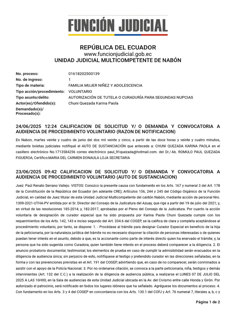 Expel 01618202500139 27664027 09072025 | PDF | Ley común | Judicaturas
