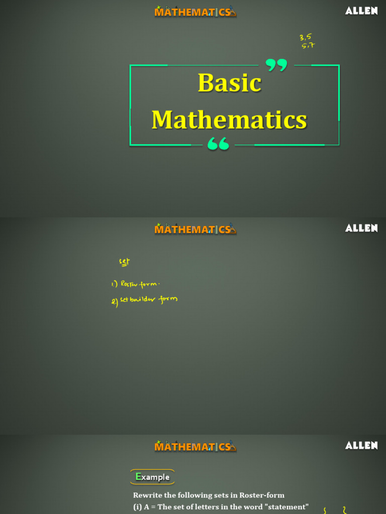 Basic Mathematics | PDF