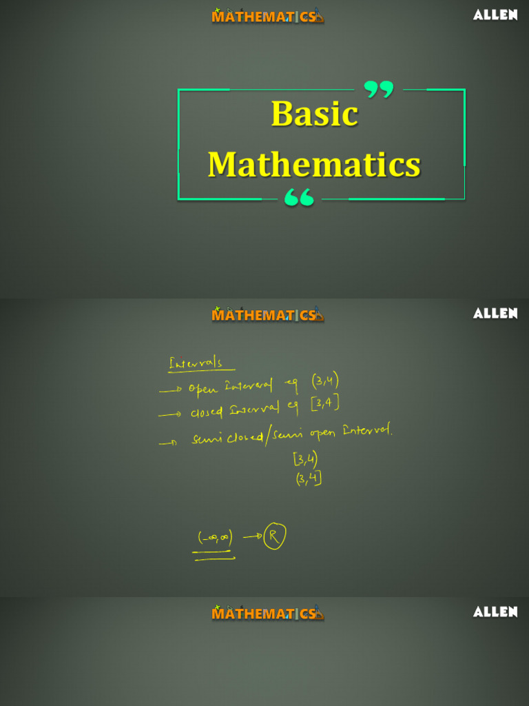 Basic Mathematics | PDF