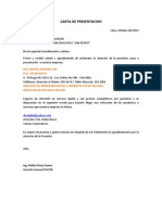 Ejercicio 001 - Carta de Presentacion