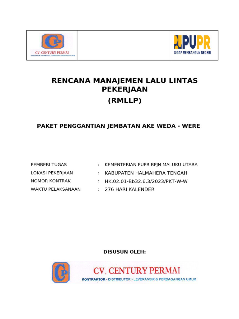 Rencana Manajemen Lalu Lintas Jembatan | PDF