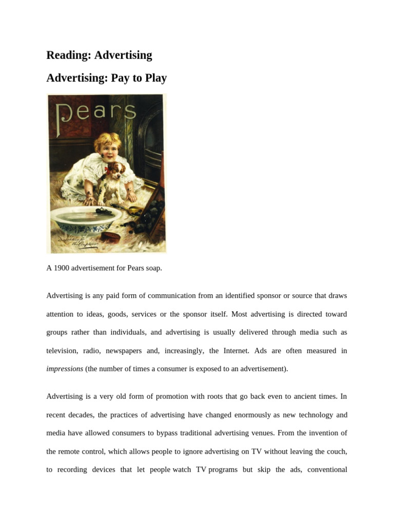 Understanding Advertising Strategies | PDF | Advertising | Brand