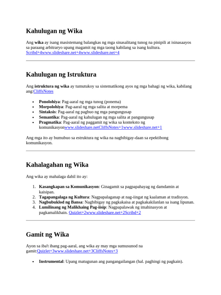 Wika | PDF