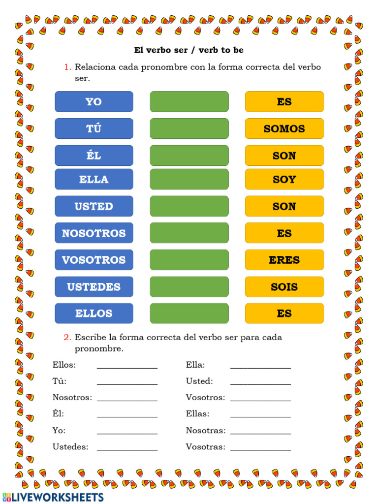 Verbo Ser Conjugar | PDF