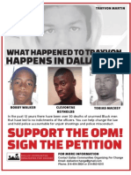 OPM Trayvon Martin Flier