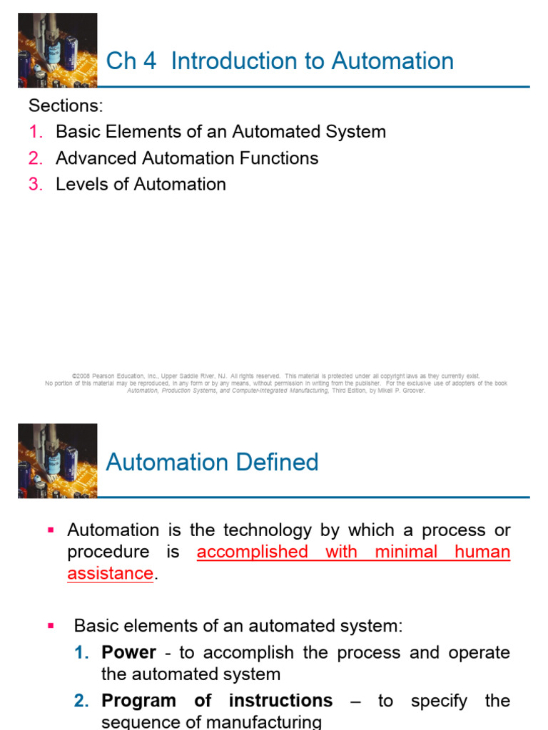 Introduction to Automation Systems | PDF | Feedback | Servomechanism