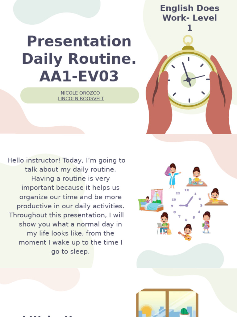 My Daily Routine Overview | PDF