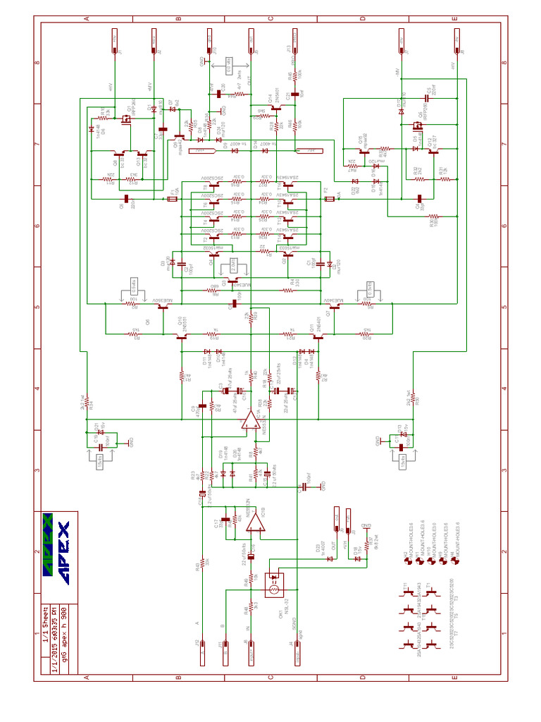 Apex H900 Schematic Overview | PDF