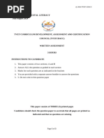 Digital Literacy Level 5 Assessment 2025 | PDF | Information And ...